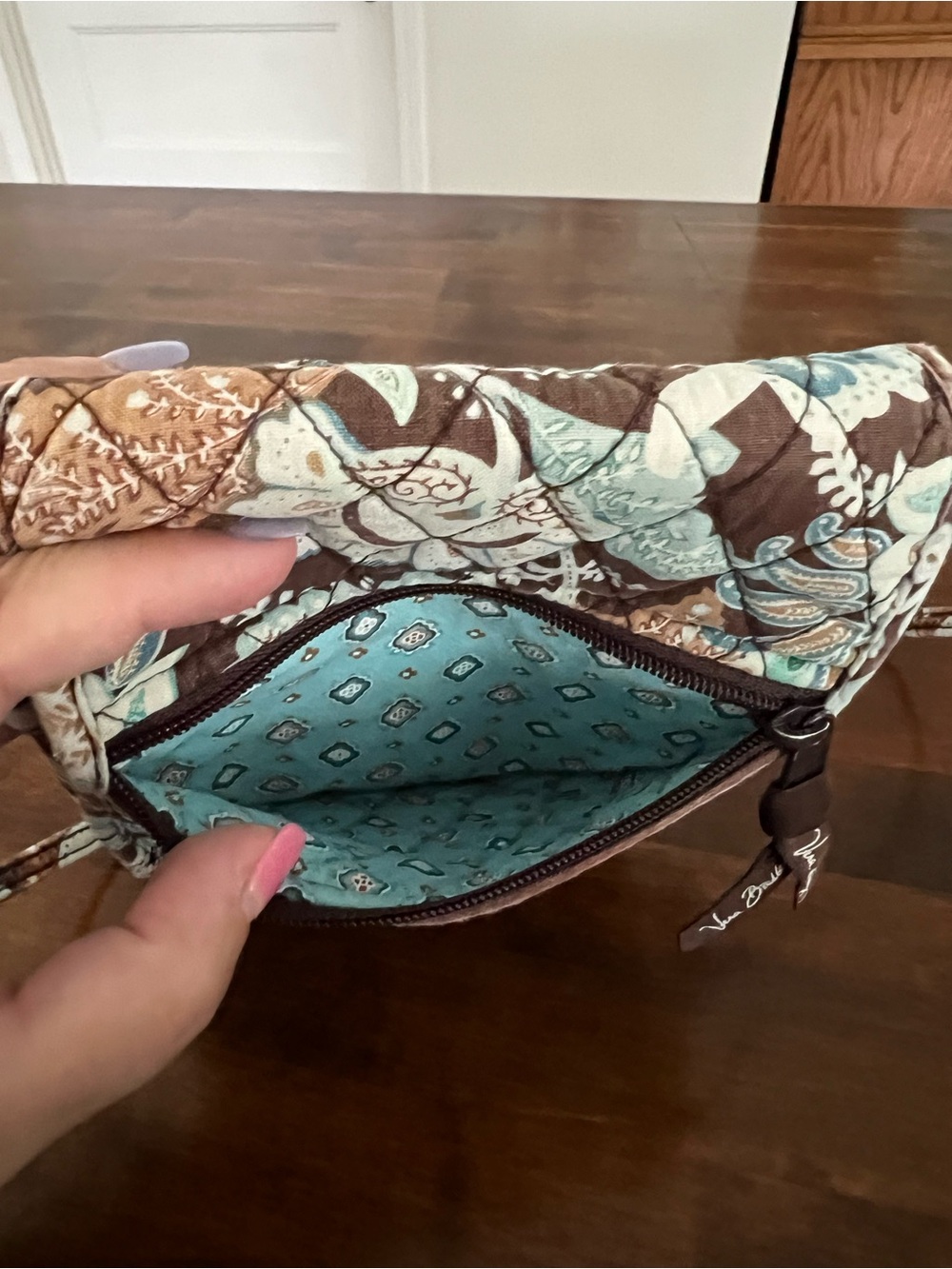 Vera Bradley Mini Hipster Java Blue Crossbody Bag - Picture 8 of 8